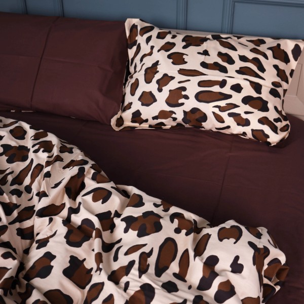 Фото - Комплект постільної білизни MirSon 22-1404 Wild Leopard 220х240 (2200010568035)